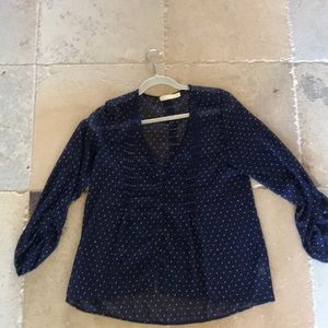 Blue, sheer Pins and Needles blouse
